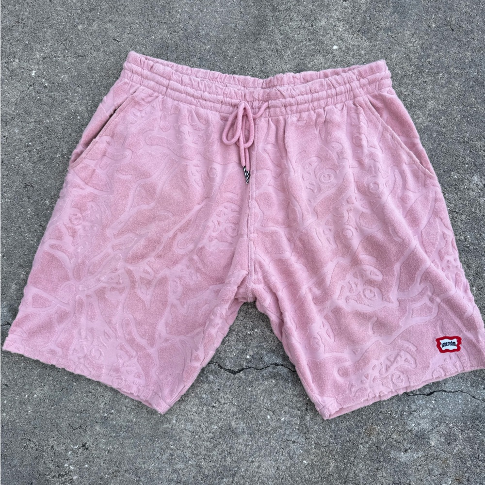 Pink Running Dog Sweat Shorts by Ice Cream Mens XL
